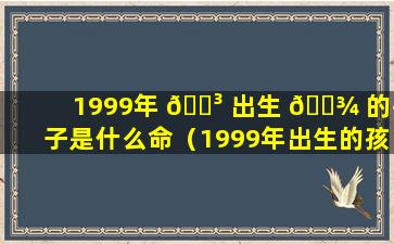 1999年 🐳 出生 🌾 的孩子是什么命（1999年出生的孩子是什么命相啊）